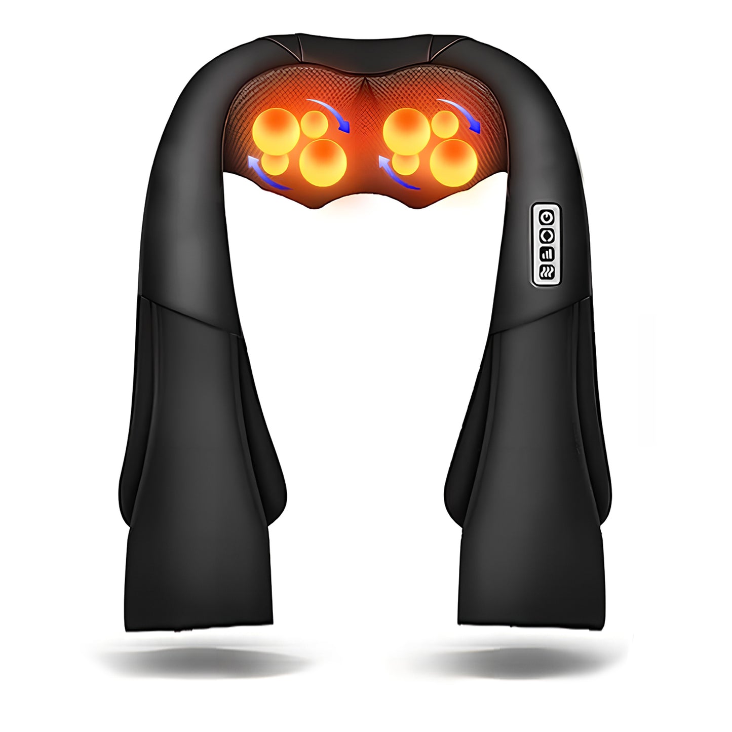 ZENART Shiatsu Shoulder Back and Neck Massager with Heat, Electric Deep Tissue Kneading Massage Pillow, Black