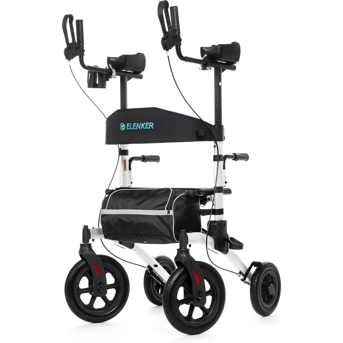 HFK-9240-2 All Terrain Dual-Brake Upright Walker 12" wheels