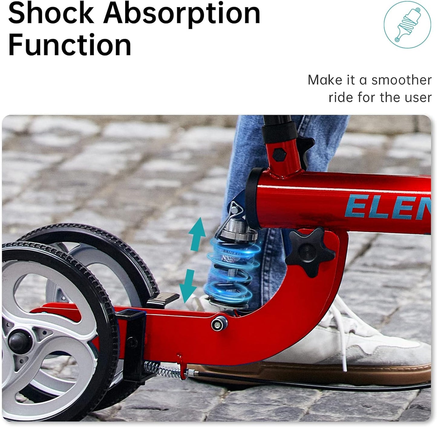 ELENKER Knee Scooter Steerable Deluxe Medical Knee Walkerfor Foot Injury Crutch Alternative