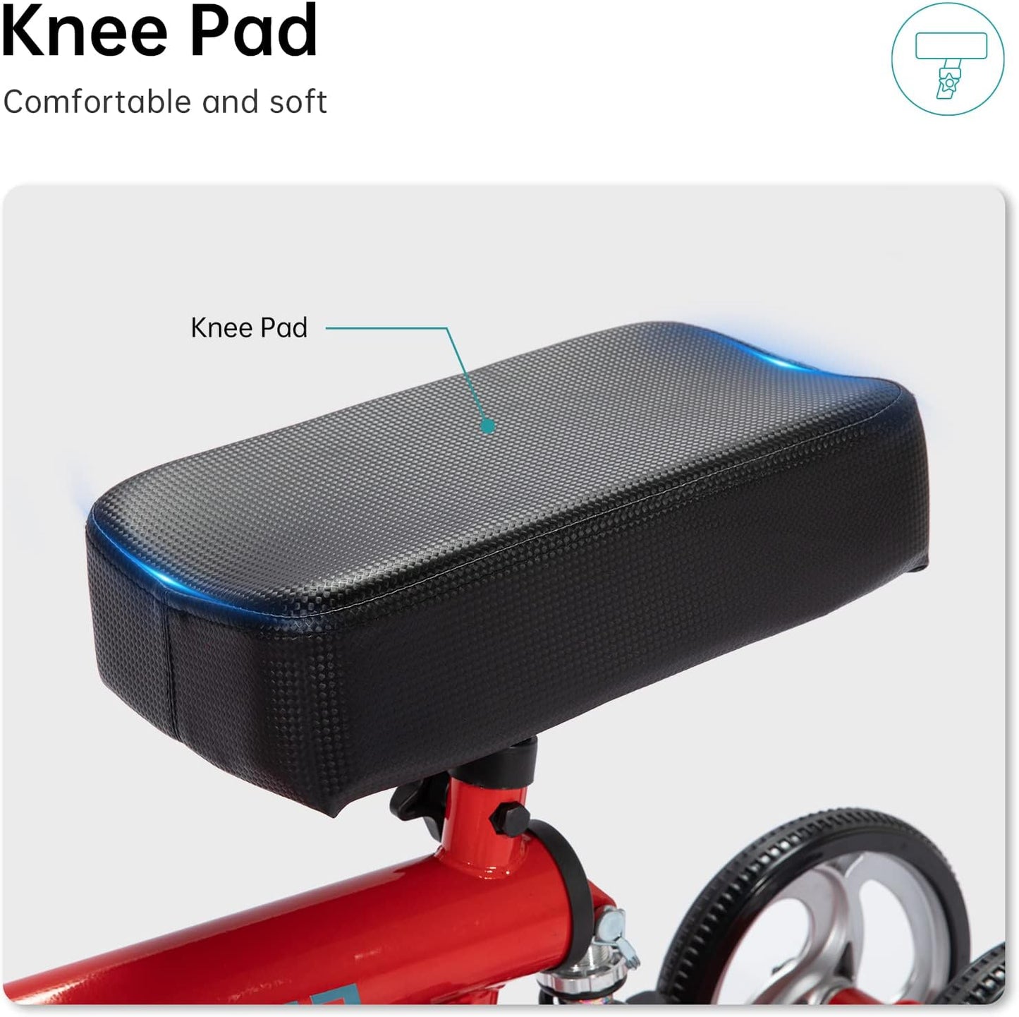 ELENKER Knee Scooter Steerable Deluxe Medical Knee Walkerfor Foot Injury Crutch Alternative