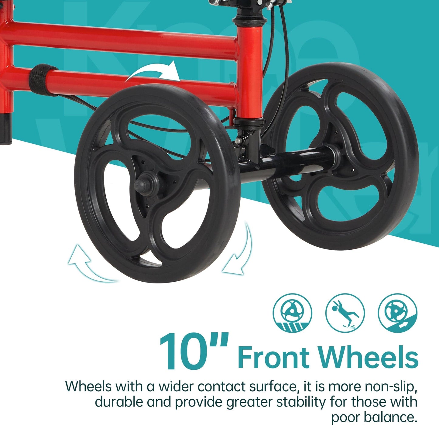 ELENKER Steerable Knee Scooter for Foot Injuries Ankles Surgery