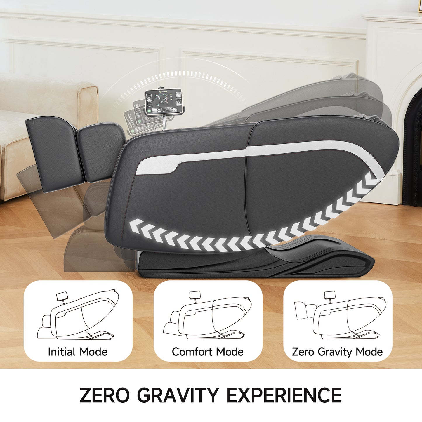 BS-10 ZENART Massage Chair, Full Body Zero Gravity Massage Chair Recliner with Foot Massager