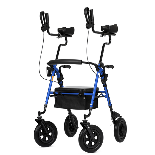 HFK-9236T4 All Terrain Dual-Brake Upright Walker 10" Wheels