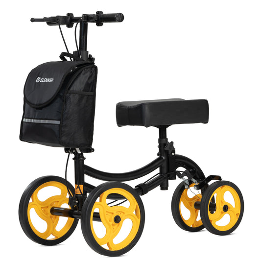 ELENKER Steerable Knee Scooter, Medical Walker for Foot Surgery Injuries, Crutch Alternative