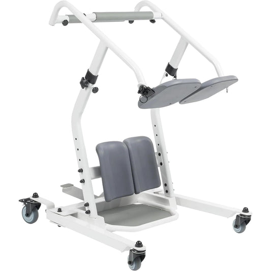 ZENART Sit to Stand Lift, Stand Assist Lift for Elderly, Patient Lift Chair Transport Unit for Home Care, Adjustable seat Height and Base, 400LBs Weight Capacity