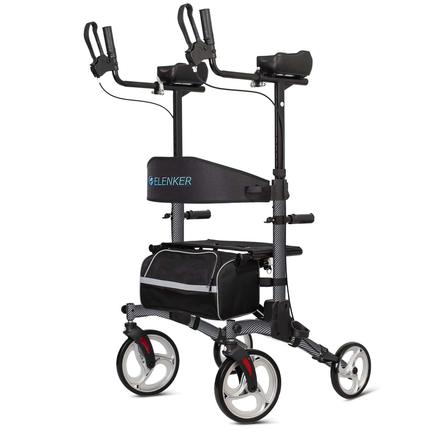 HFK-9240 Dual-Brake Upright walker 10" wheels